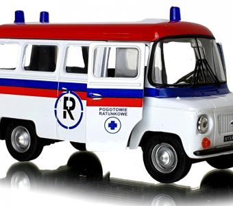 Nysa 522 Ambulance Polish Vintage Car Model Metal Diecast White Toy 1:34 Welly