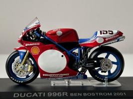 Ducati 996R Ben Bostrom 2001 Motorcycle Model Diecast 1:24 Scale Altaya