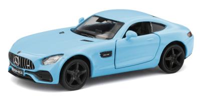 Mercedes AMG GTS Germany Car Model Toy Diecast RMZ City Blue 1:32 Open Door