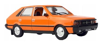 Polonez FSO Polish Vintage Car Model Orange Diecast 1:43 Daffi