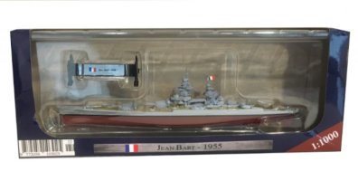 Warships of World War II - French 1955 Jean Bart Model Diecast Amercom 1:1000