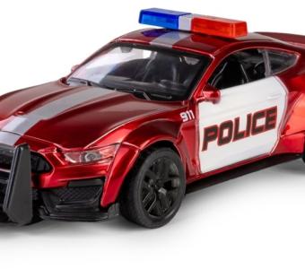 Chevrolet Police 911 USA Car Model Red Diecast Pull-Back Function Pop The Hood