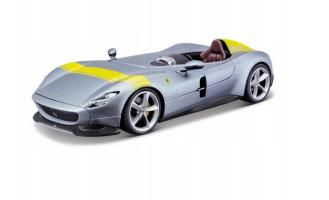 Ferrari Monza SP1 Italian Race Car Model Yellow Diecast 1:43 Scale Bburago