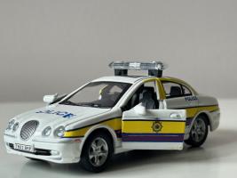 Jaguar S-Type North Yorkshire Police British Car Model Toy Diecast Amercom 1:43