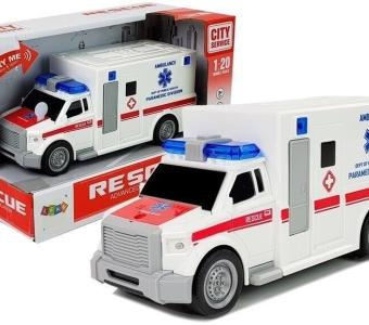 Toy Car Rescue Ambulance Paramedic Function Try My Sound Light 1:20 Scale