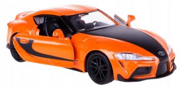 2020 Toyota Supra Japanese Car Model Diecast Toy RMZ City Orange 1:32