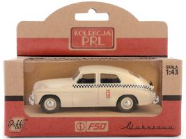 Warszawa M-20 Taxi Polish Vintage Car Model Diecast Cream 1:43 Daffi