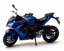 Suzuki GSX-S1000F Japanese Sports Motorcycle Bike Model Toy Blue Diecast 1:18