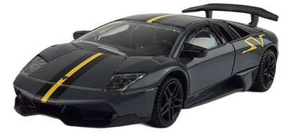 Lamborghini Murcielago Italian Sport Car Model Diecast Toy Grey 1:43 Rastar