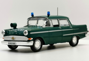 Opel Kapitan P2 Polizei Police Vintage Car Diecast Green Toy 1:43 DeAgostini