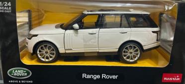 Range Rover British Luxury Car Model Diecast Toy White 1:24 Scale Rastar