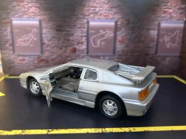 Lotus Esprit Italian Sports Car Model Diecast Toy Silver 1:38 Opening Doors