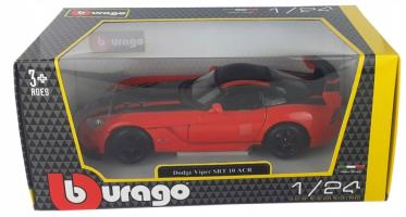 Dodge Viper SRT 10 ACR American Car Model Metal Diecast Orange 1:24 Bburago