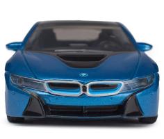 BMW i8 Germany Luxury Car Model Diecast Blue 1:43 Rastar