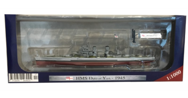 Warships World War II-British HMS Duke of York 1945 Model Diecast Amercom 1:1000