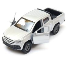 Mercedes Benz X-Class Germany Pickup Car Model Metal Diecast Toy Silver 1:34