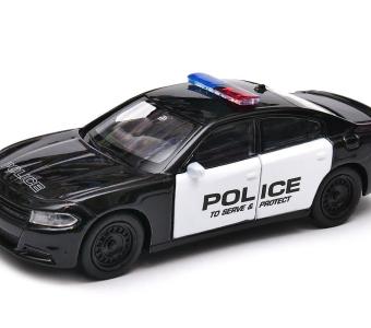 2016 Dodge Charger R/T American Police Car Model Diecast 1:34 Welly