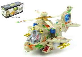 Deluxe Toy Army Helicopter Model Sound & Light System Gift Child