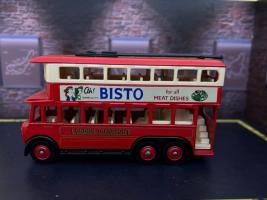 Trolley Bus Bisto London Transpor British Vintage Bus Red Model Diecast Toy