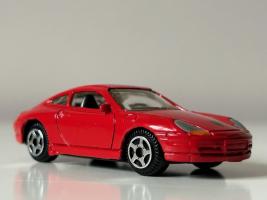 Porsche 911 Germany Sports Car Model Diecast Red 1:64 Scale