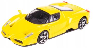 Enzo Ferrari Italian Race Car Model Yellow Diecast 1:43 Scale Bburago