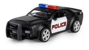 Chevrolet 911 Police American Car Model Diecast Pull-Back Function Pop The Hood