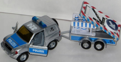 Mitsubishi Police Roadside Assistance Diecast Car Toy Pull Back Open Door 1:32