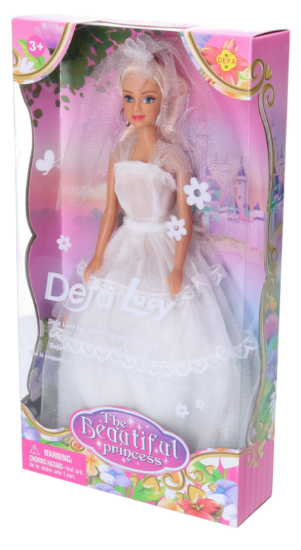 Defa Lucy Doll Bride Weeding Dress Attractive Eyes Long Hair