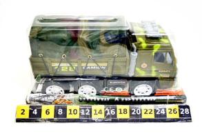 Military Army Force Car Truck/Lorry Transporter with Tarpaulin White