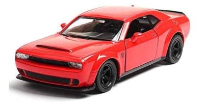 Dodge Challenger SRT Demon American Car Model Red Diecast RMZ City 1:34-1:39