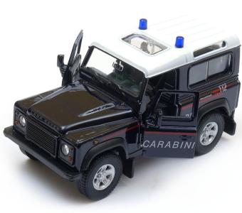 Land Rover Carabinieri Police Italian Car Model Diecast Toy 1:34-1:39 Welly