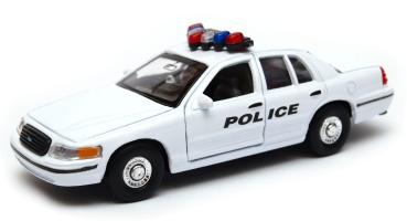 1999 Ford Crown Victoria American Police Car Model Diecast 1:34 Welly