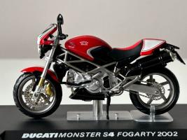 Ducati Monster S4 Fogarty 2002 Motorcycle Model Diecast 1:24 Scale Altaya