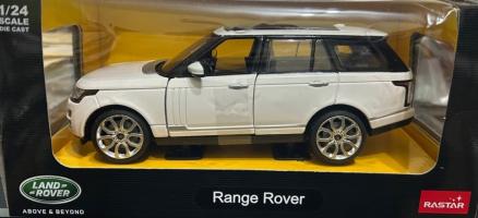 Range Rover British Luxury Car Model Diecast Toy White 1:24 Scale Rastar