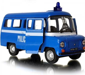 Nysa 522 Police Polish Car Model Diecast Blue 1:34-1:39 Scale Welly