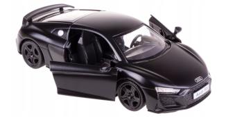 Audi R8 Coupe Germany Sports Car Model Diecast Toy RMZ City Black 1:34 Open Door