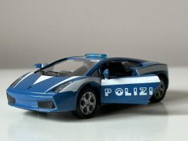 Lamborghini Gallardo Italian Police Car Model Toy Diecast Amercom 1:43