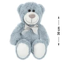 Plush Soft Teddy Bear Grey Cuddly Toy Baby Child Gift with Ribbon 30 cm