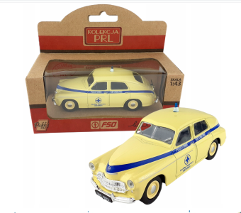 Warszawa M-20 Emergency Medical Polish Vintage Car Model Diecast 1:43 Daffi