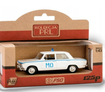 Fiat 125p Citizens Militia Police Polish Vintage Car Model Diecast 1:43 Daffi