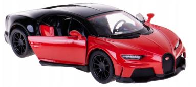 Bugatti Chiron Supersport Italian Sports Car Toy Open Doors Red Kinsmart 1:38