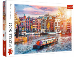 City Amsterdam Netherlands Jigsaws Puzzle Gift Quality Trefl 500 pcs