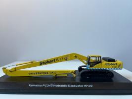 Komatsu PC340 Hydraulic Excavator W11 Stobart Model Diecast 1:76 Atlas