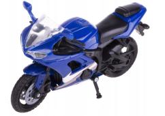 Yamaha YZF-R6 Japanese Sports Motorcycle Bike Model Diecast Blue 1:18 NewRay