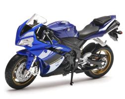 Yamaha YZF-R1 2008 Japanese Sports Motorcycle Bike Model Toy Diecast Blue 1:18