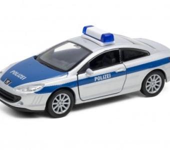 Peugeot 407 Police French Emergency Car Model Diecast Toy 1:34 Welly