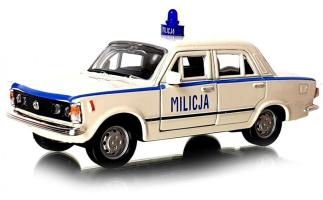 Fiat 125p Police Polish Classic Car Model Metal Diecast Toy Welly 1:34-1:39