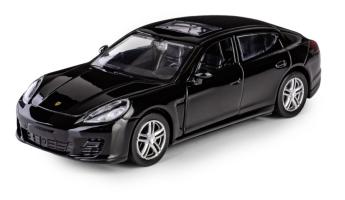 Porsche Panamera Turbo Car Model Diecast Black 1:34-1:39 Scale RMZ City