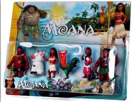 Princess Moana Vaiana Oceania 6 Figures (8-10 cm) Set Walt Disney Movie