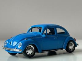 Volkswagen Beetle Germany Classical Car Model Metal Diecast Toy Blue 1:43 Welly